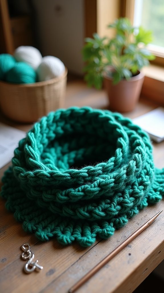 unique knitted neck accessory