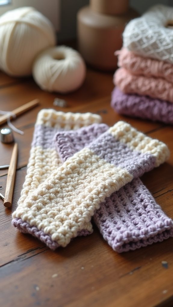 versatile crochet hand warmers