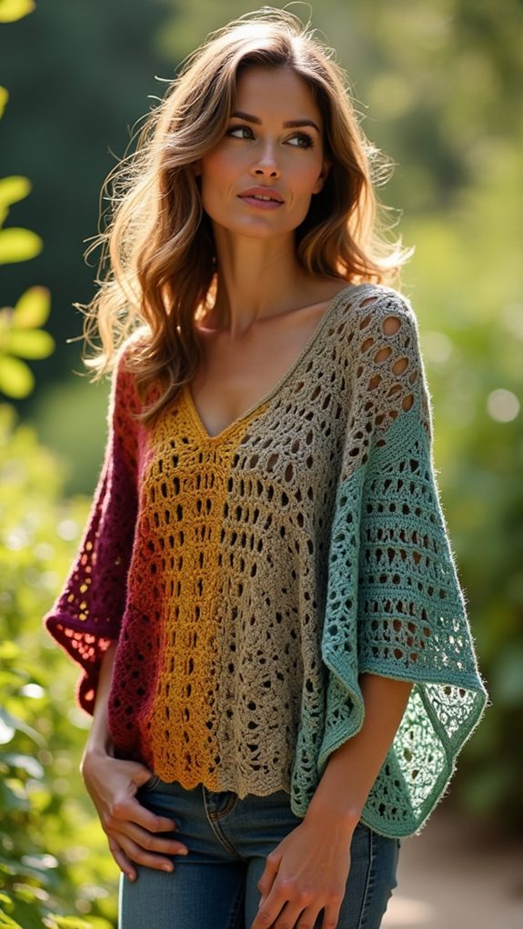 versatile crochet poncho design