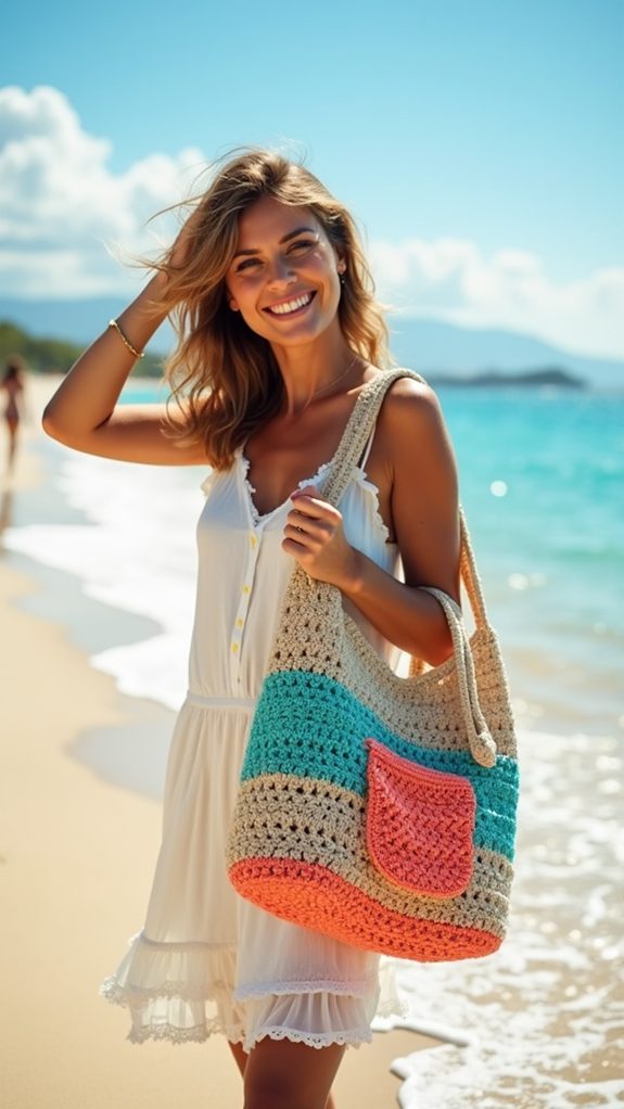 versatile crochet storage bag