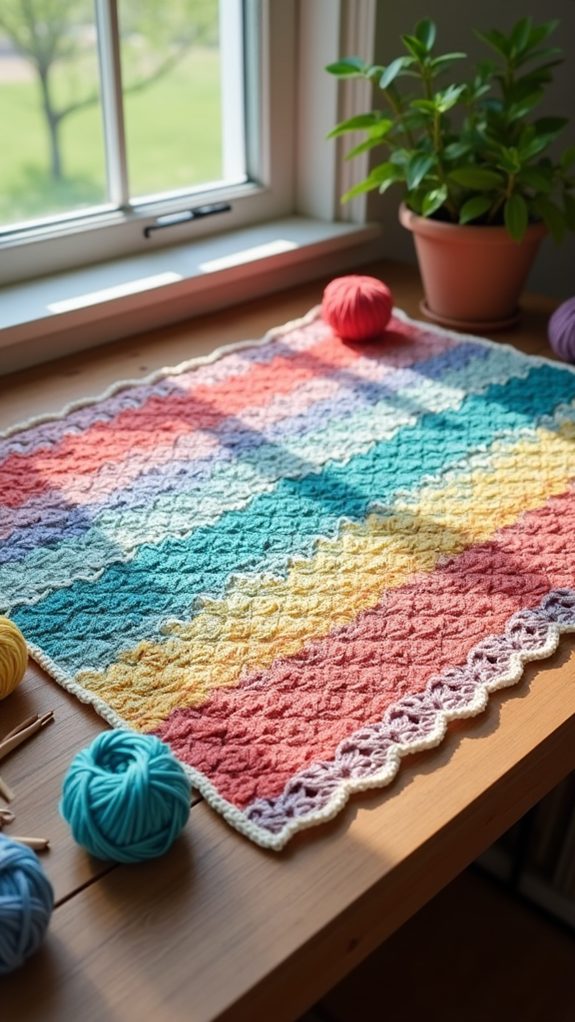 vibrant crochet blanket pattern