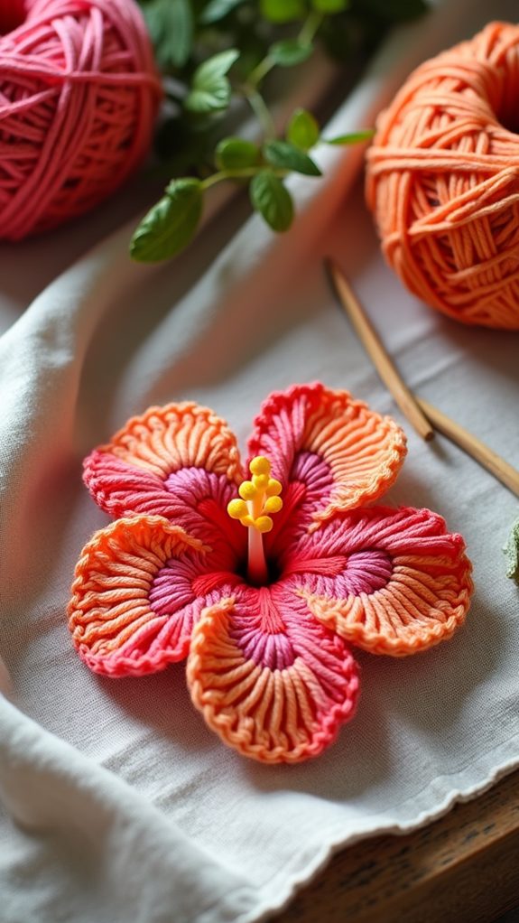 vibrant floral drink mat