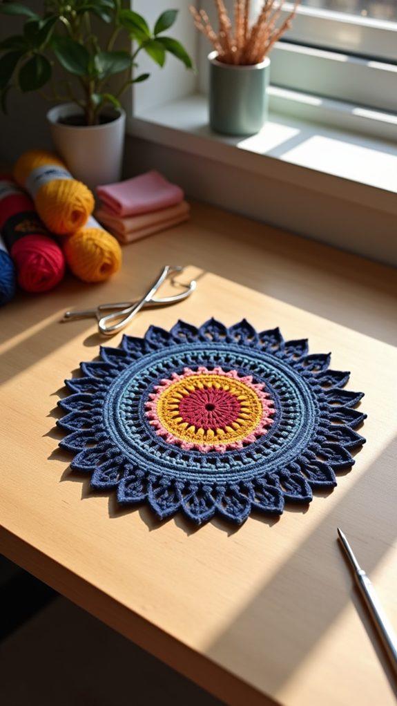 vibrant geometric pattern design