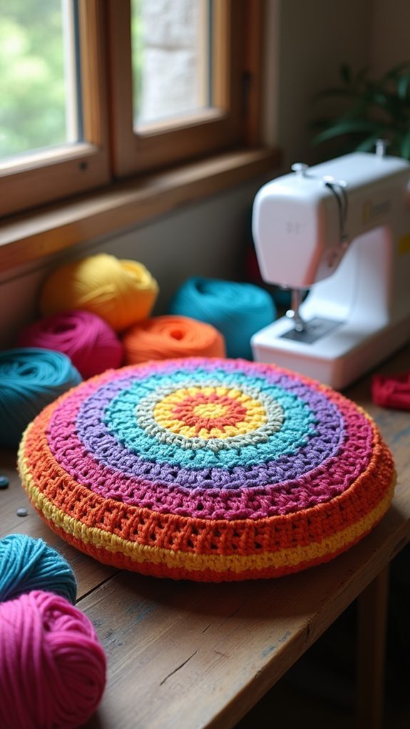 vibrant intricate circular art