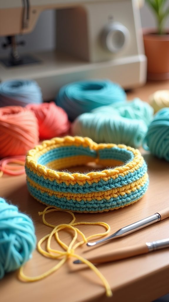 vibrant patterned hair accessory