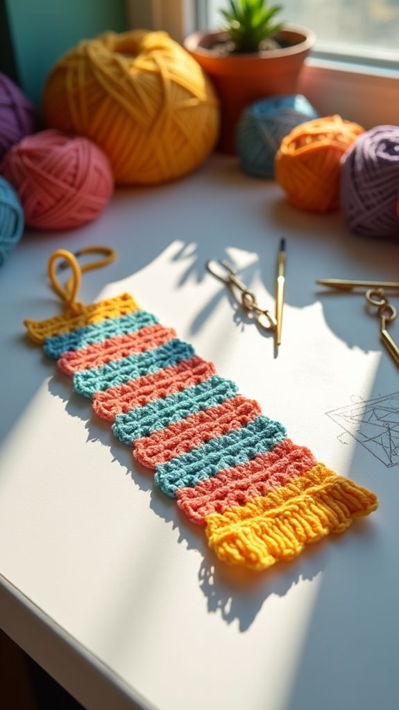 vibrant patterned page marker