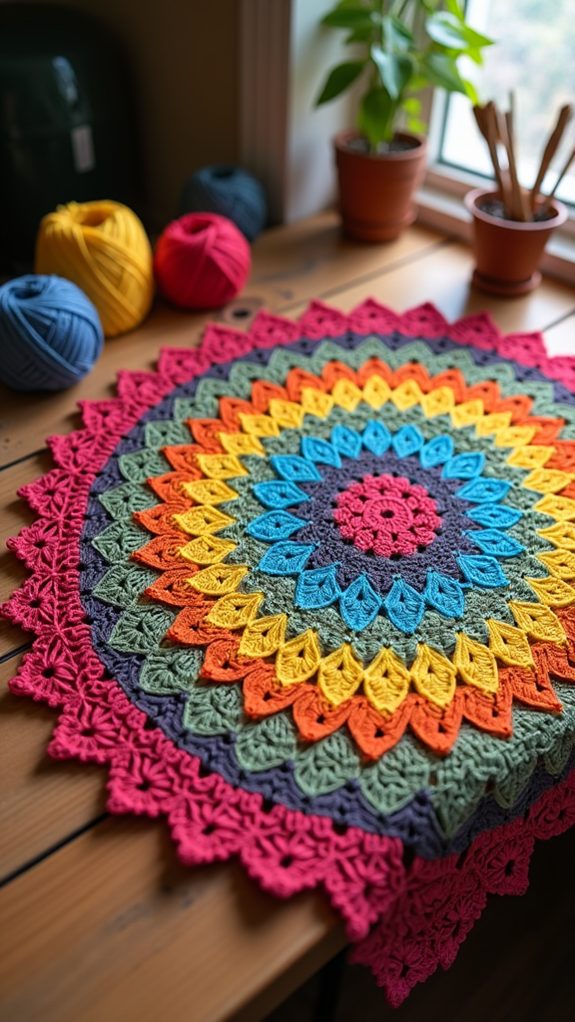 vibrant patterned textile accessory