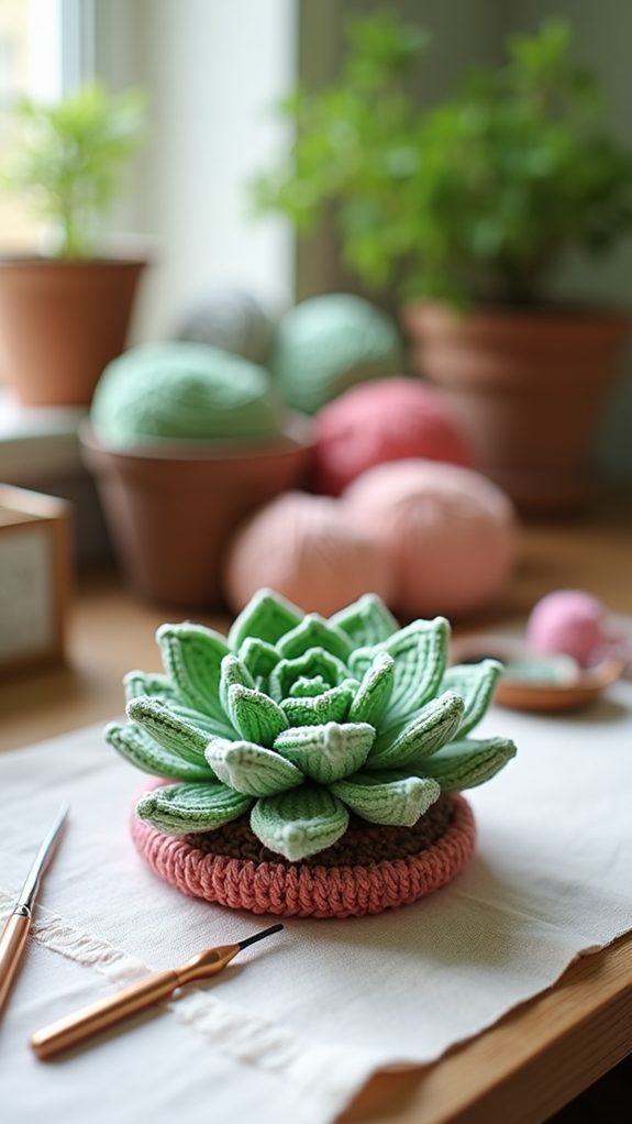 vibrant succulent plant assortment