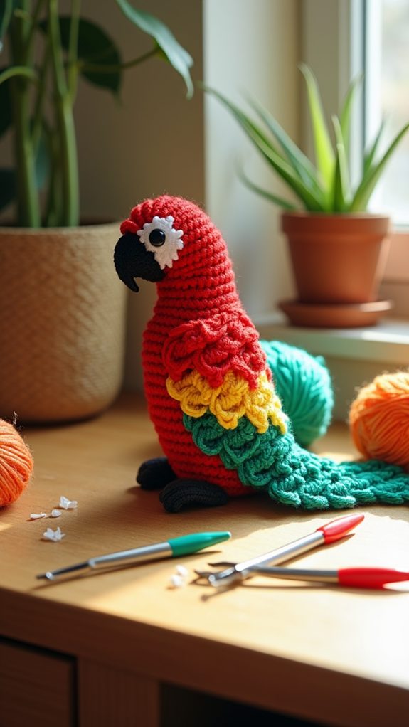vibrant tropical bird species