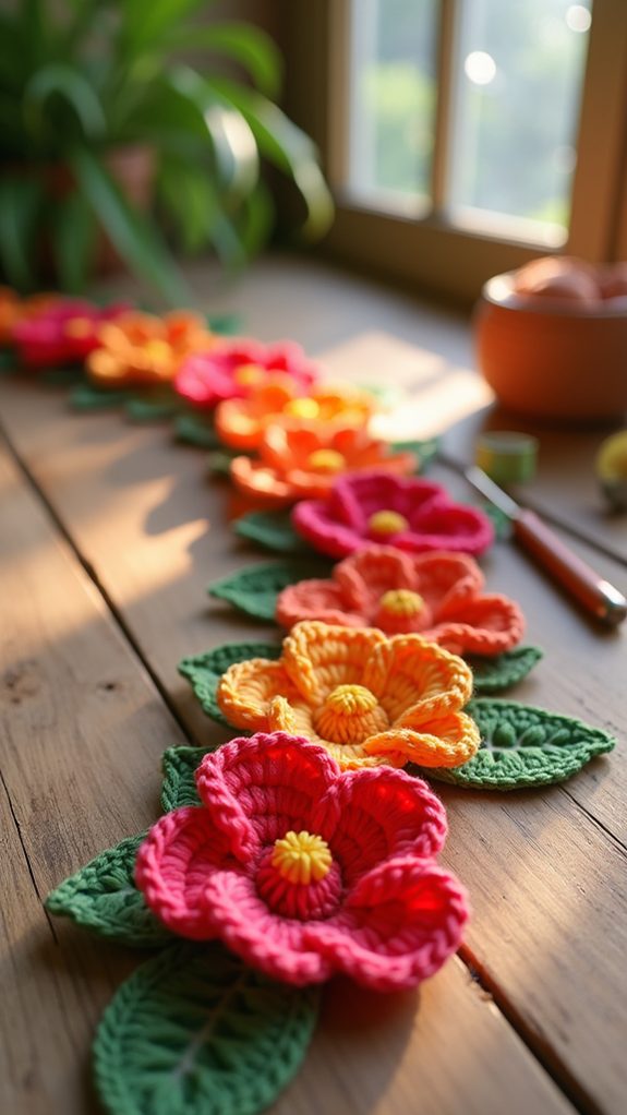 vibrant tropical floral decoration