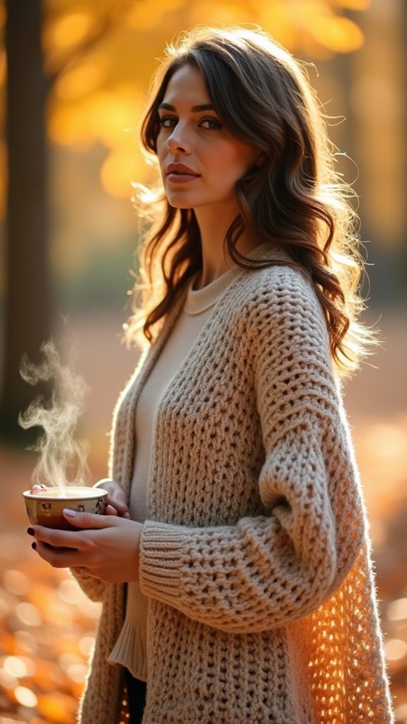 warm and stylish layering