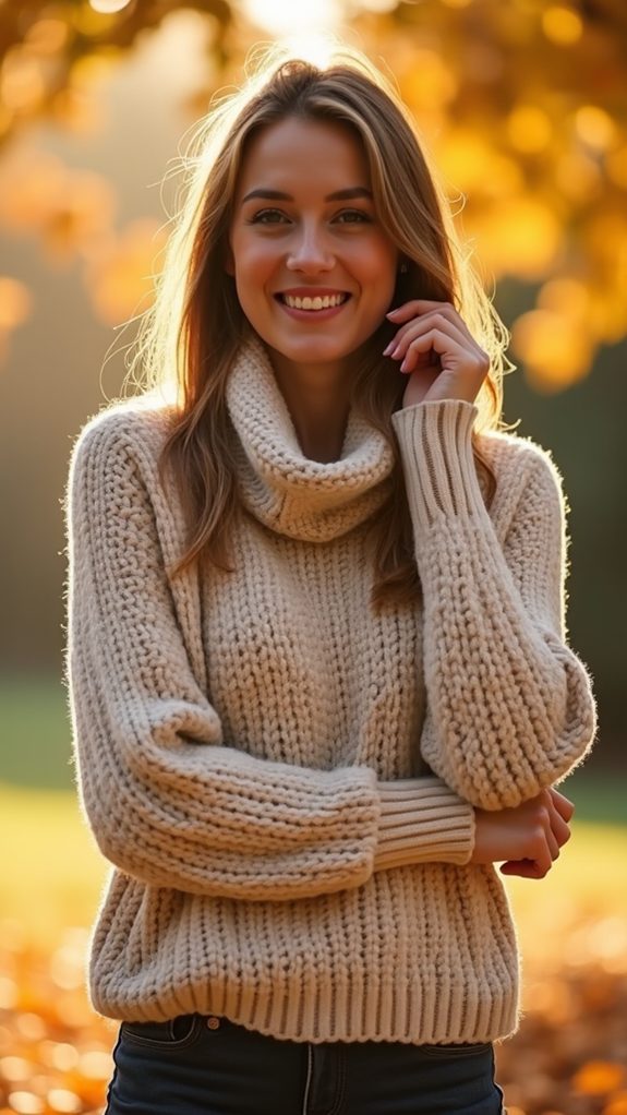 warm and stylish sweater