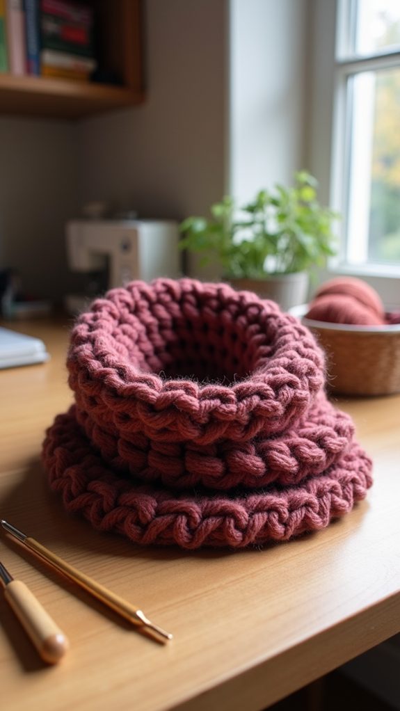 warm knit neck warmer