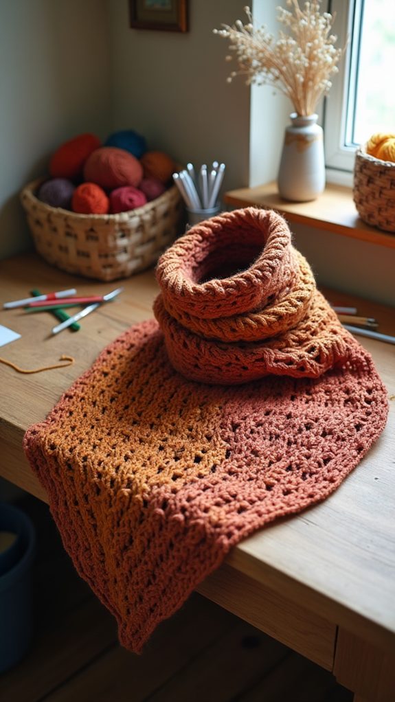 warm knit neckwear accessory