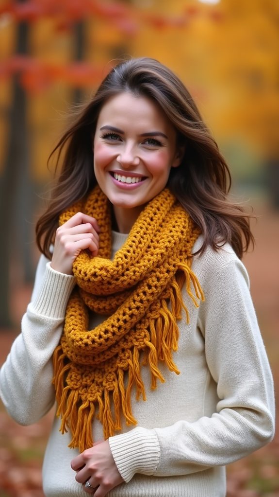 warm textured fashion accessory