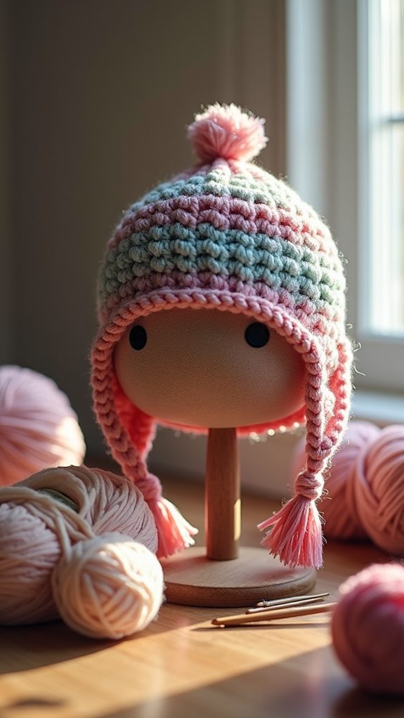 warm winter earflap hat