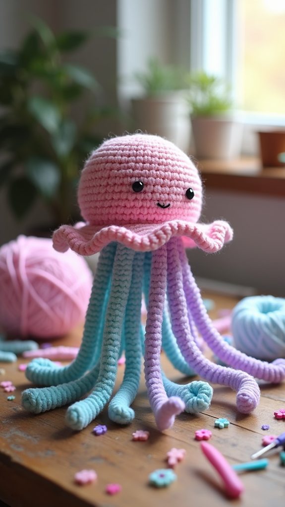 whimsical animated jellyfish character