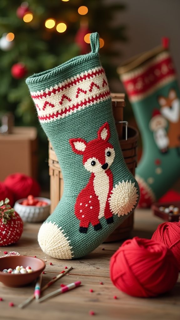 whimsical creature design stocking