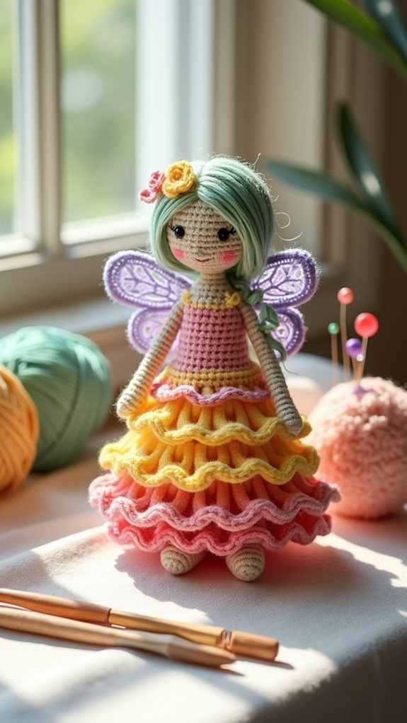 whimsical floral enchanted figure