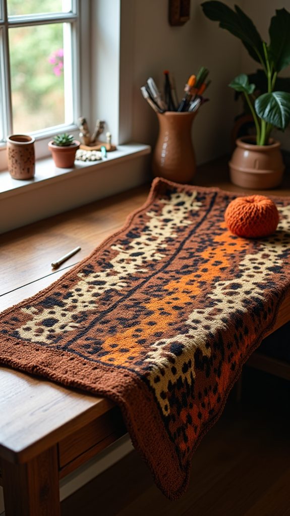 wild patterned blanket design