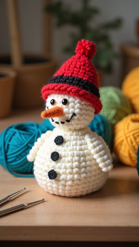 winter decoration snowman hat