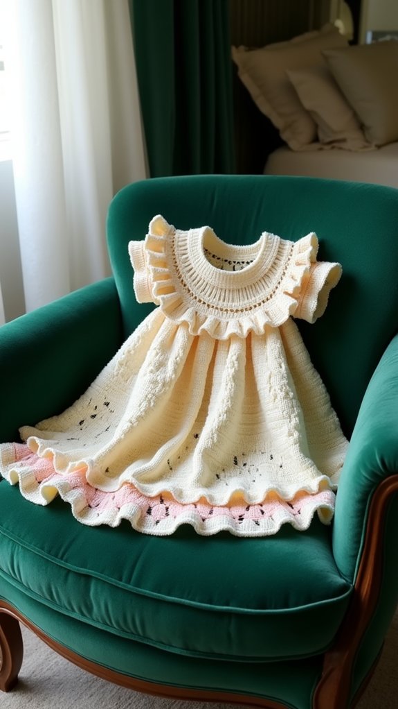 adorable ruffled baby dress
