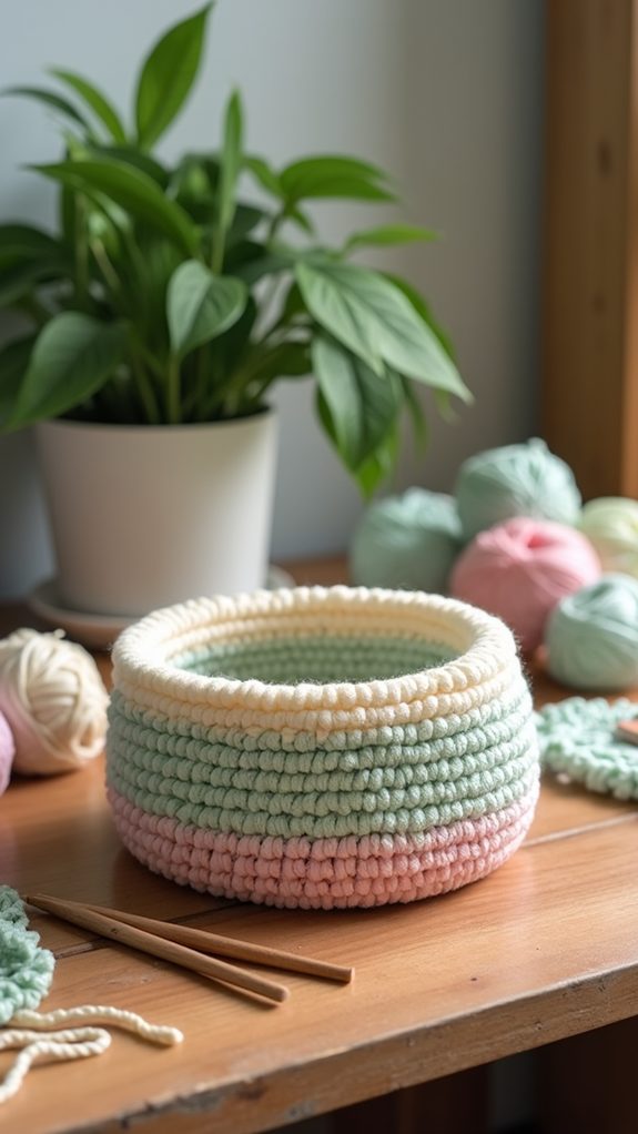 handmade yarn storage solution