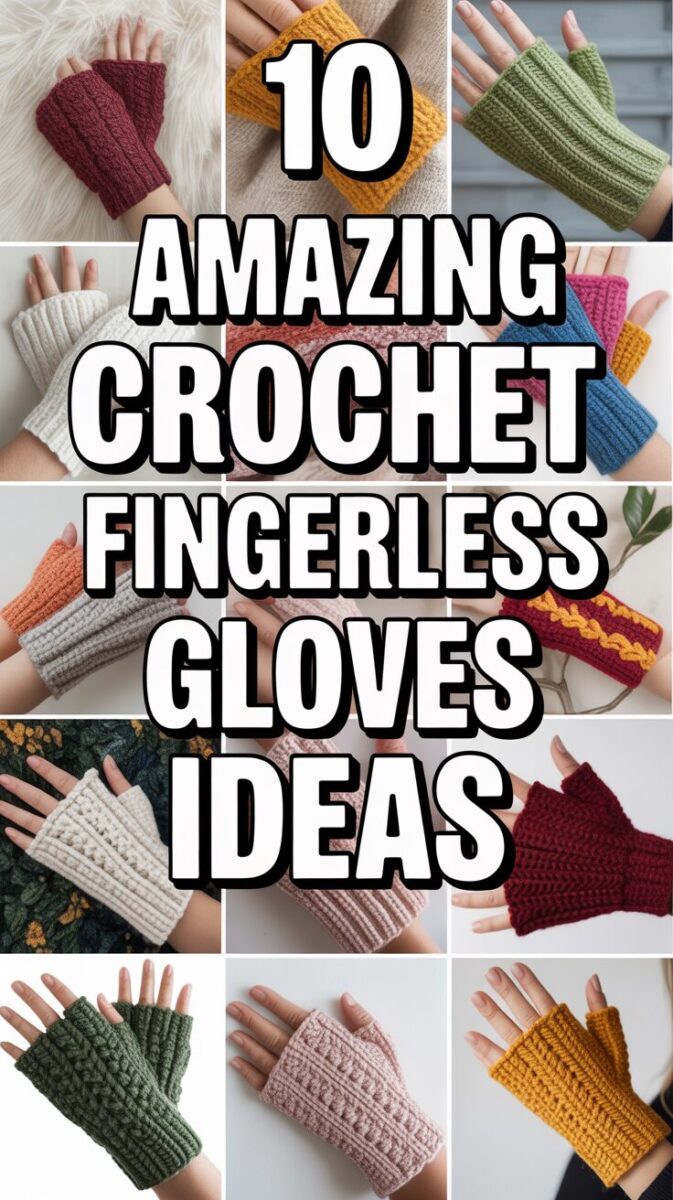 Crochet Fingerless Gloves Ideas