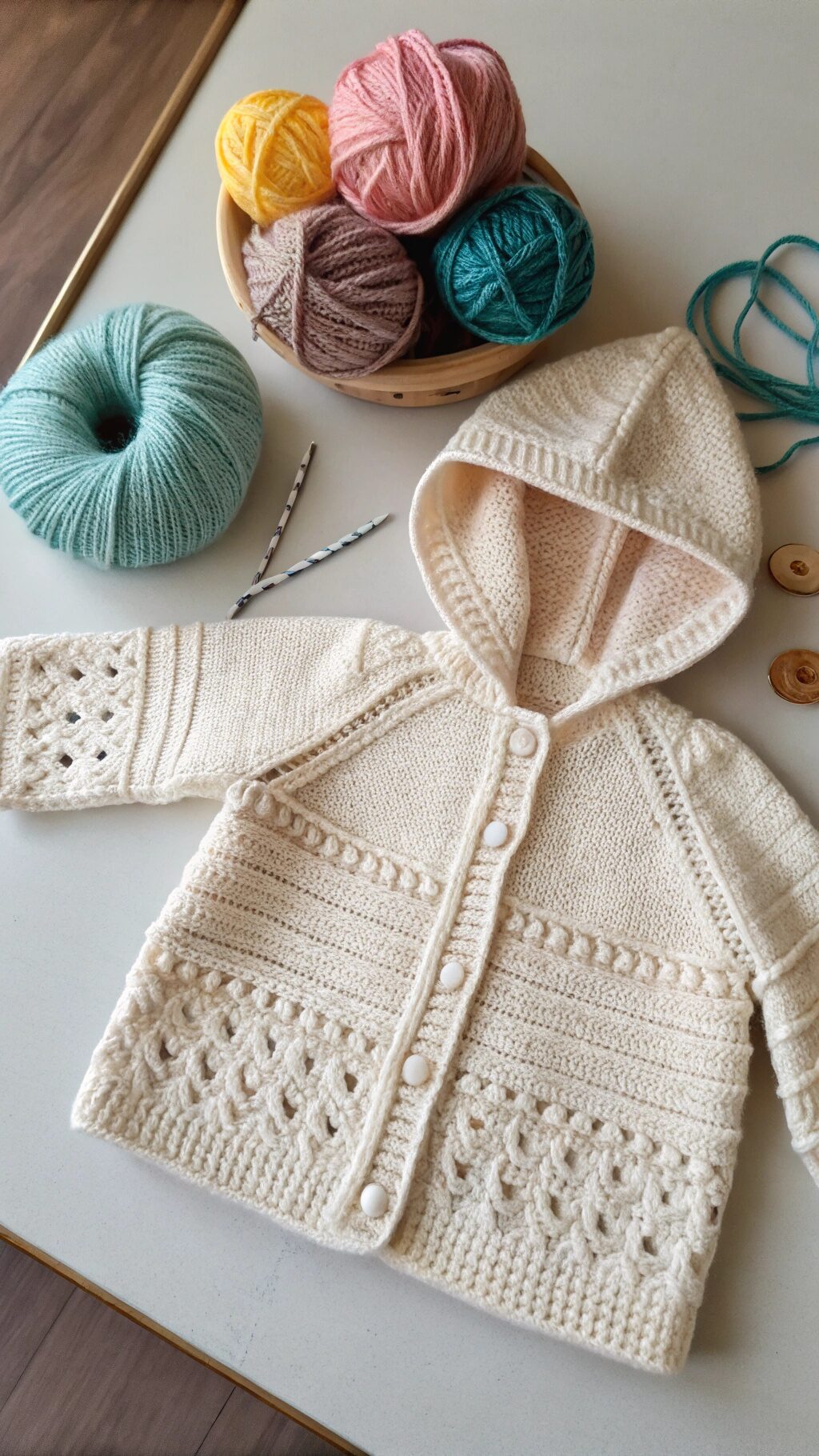 Hooded Baby Sweater