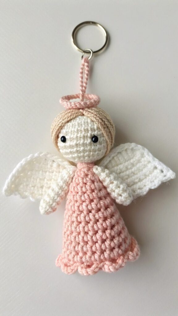 Crochet Angel Bag Charm