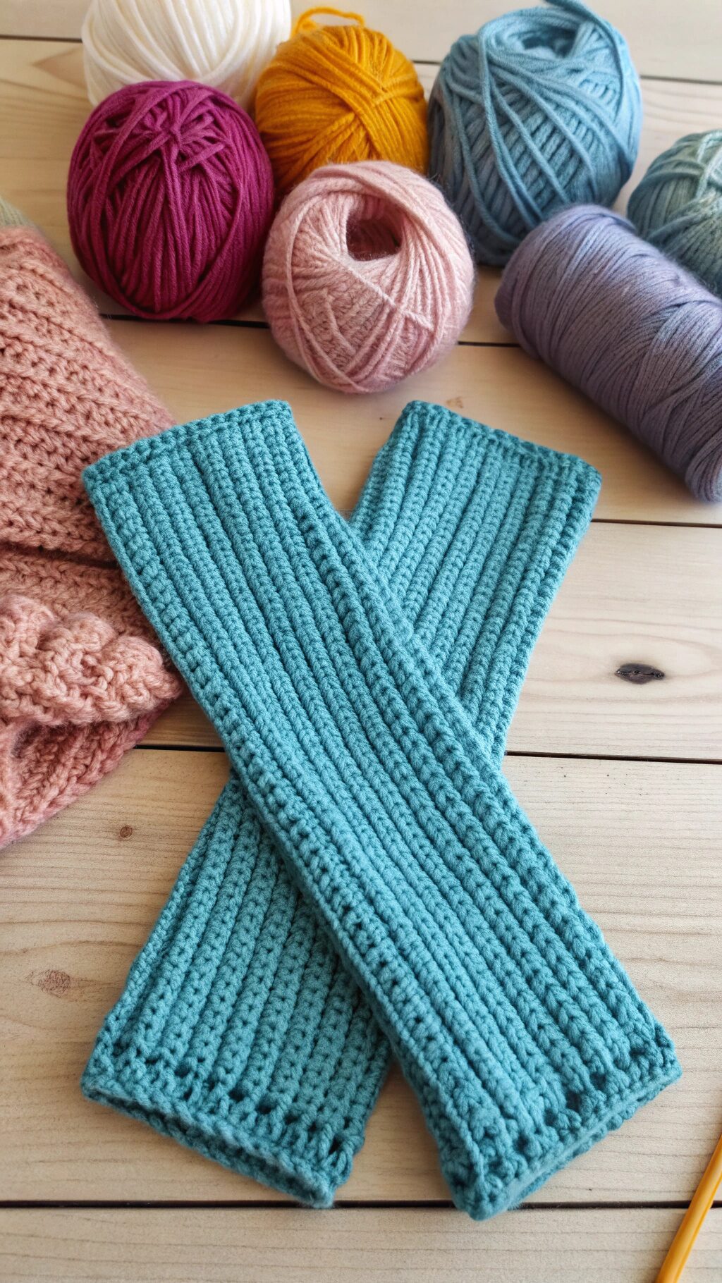 Textured Ribbed Arm Warmers