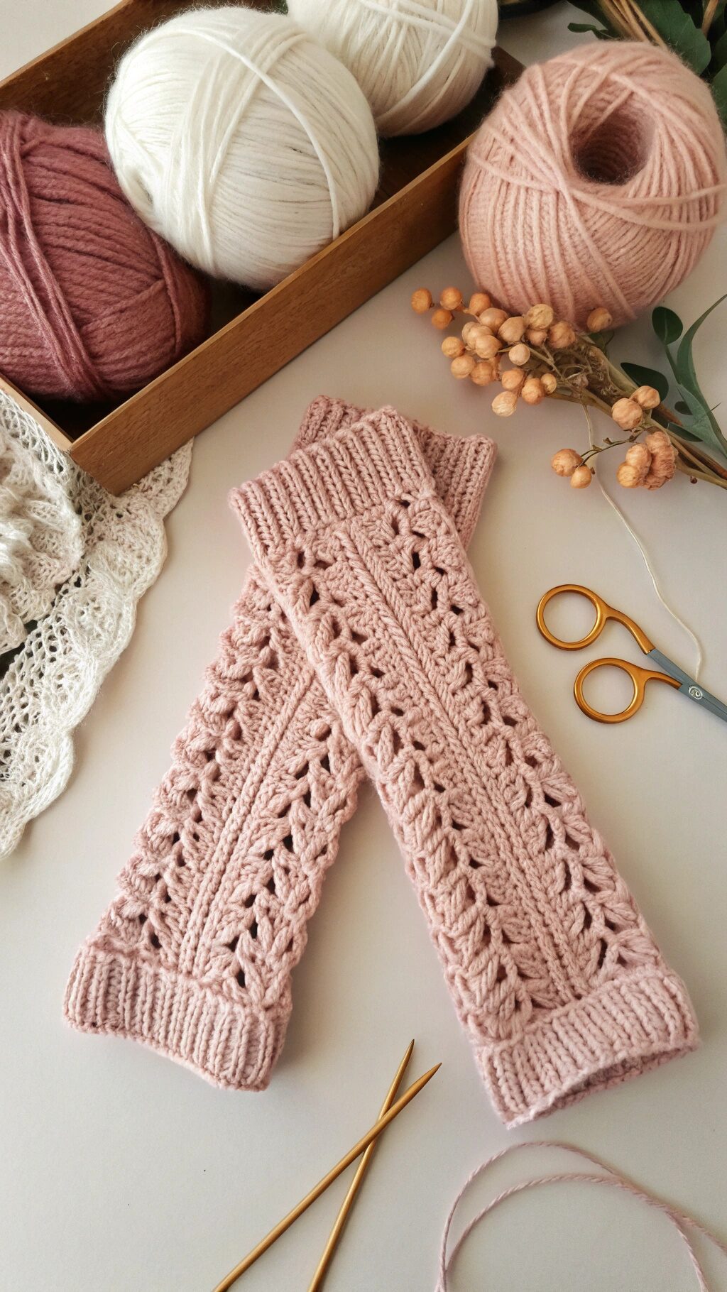 Sporty Knit Wrist Warmers