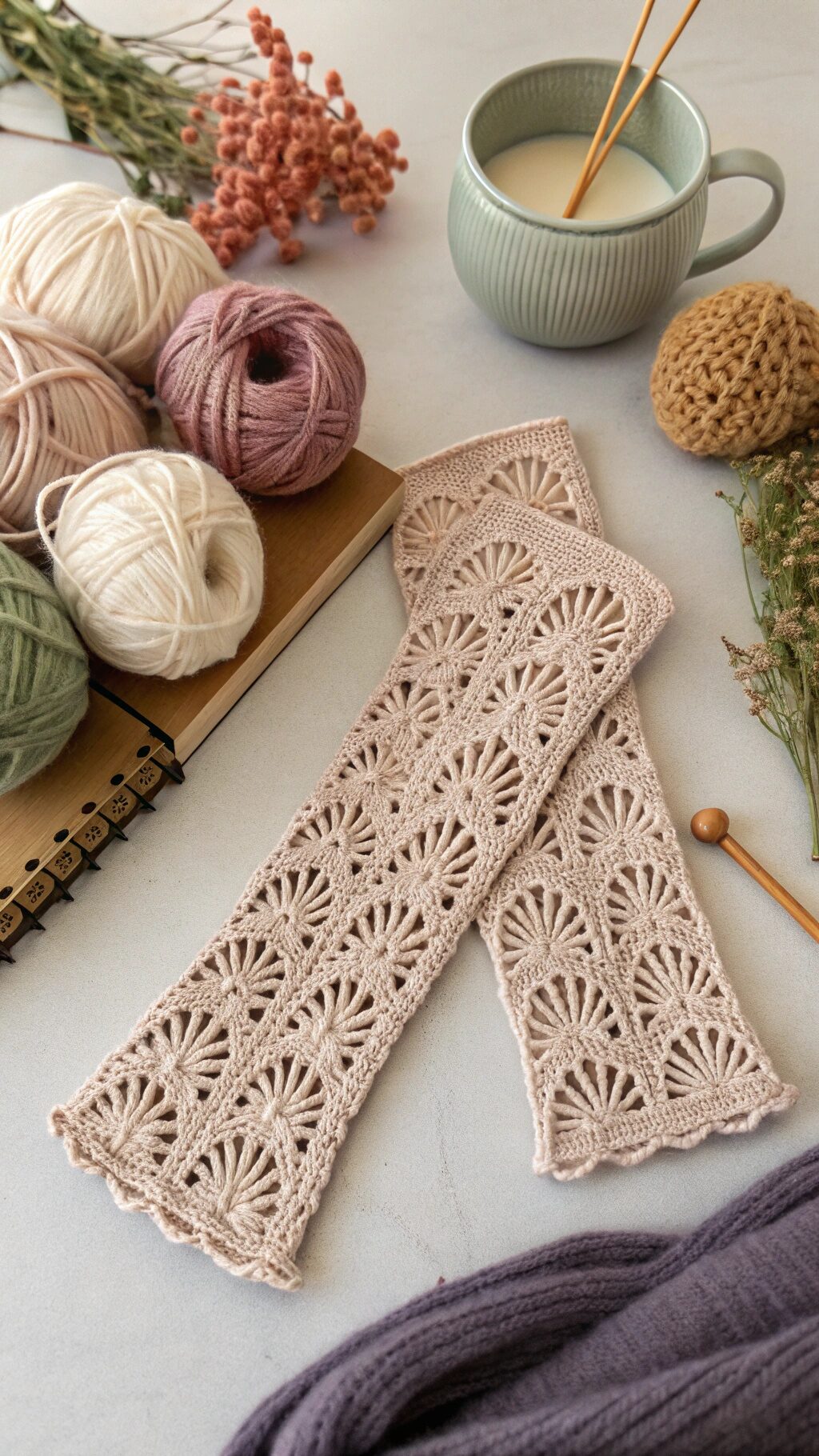 Vintage-Inspired Crochet Gloves