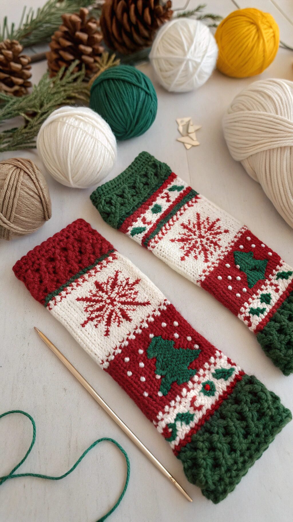 Holiday-Themed Arm Warmers