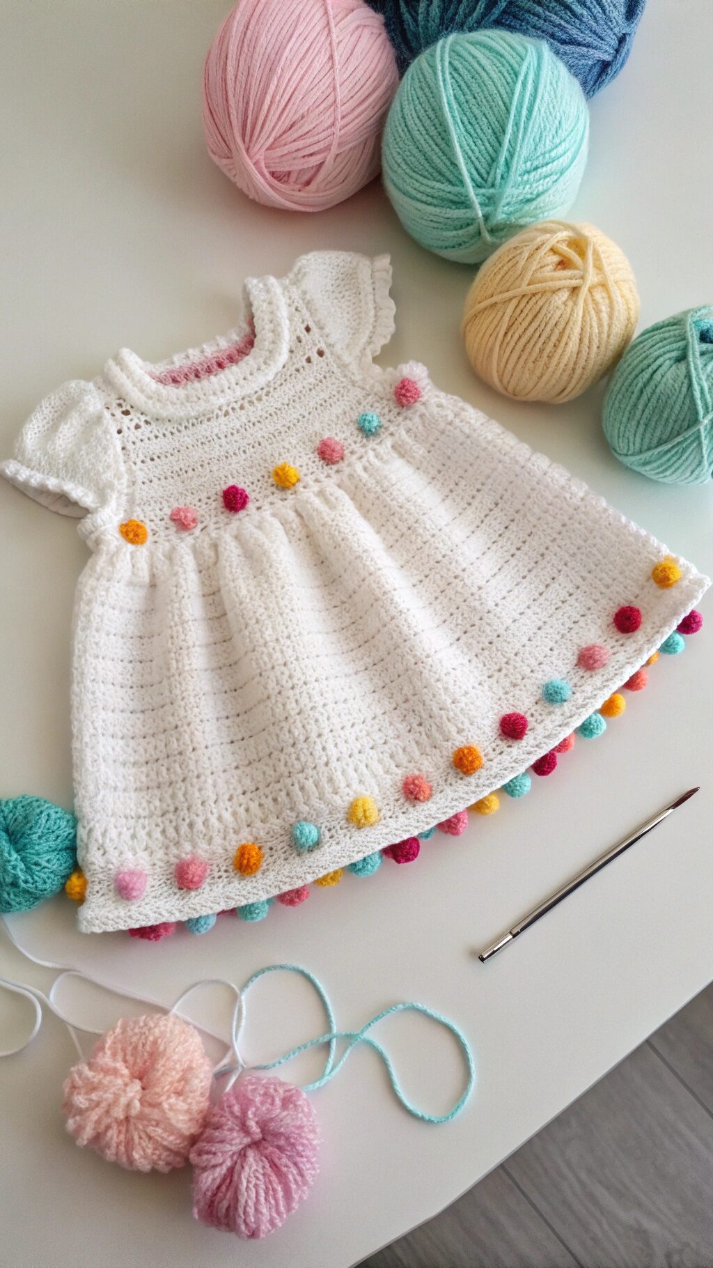 Playful Pom-Pom Dress