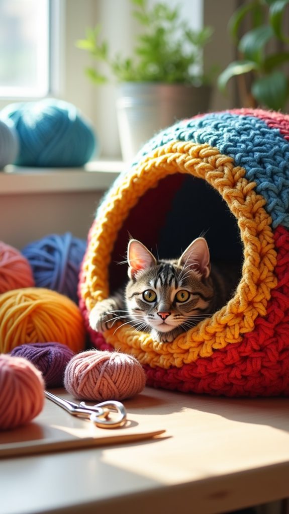 vibrant yarn crafting gathering