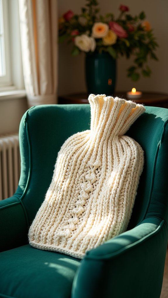 warm knitted bottle cover
