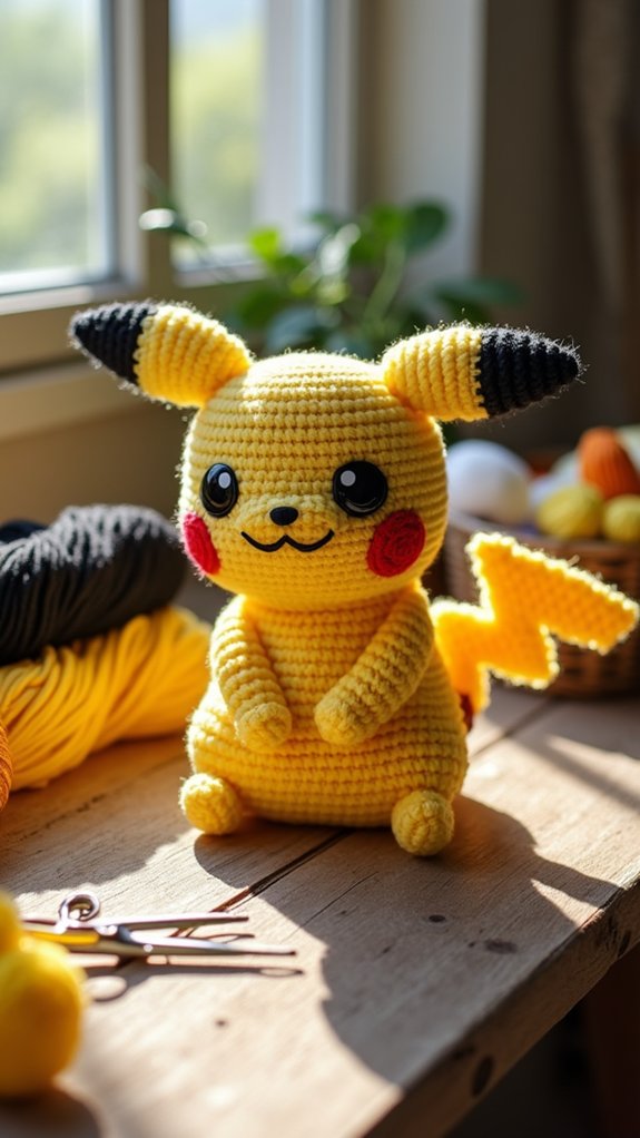 adorable pikachu stuffed toy