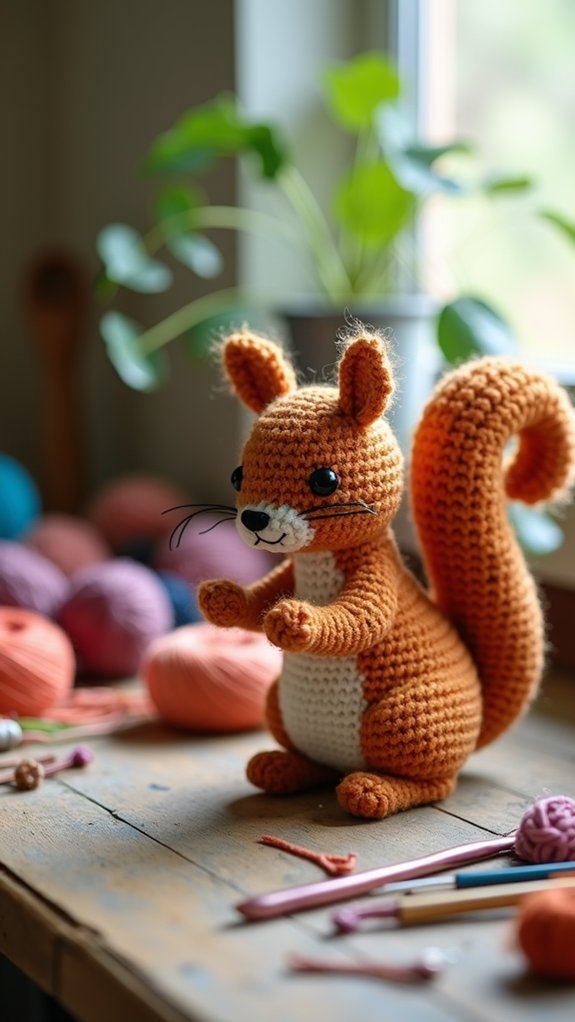 adorable squirrel design pattern
