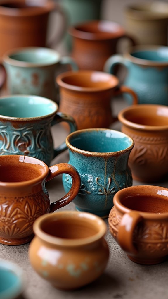 artisan made ceramic drinkware