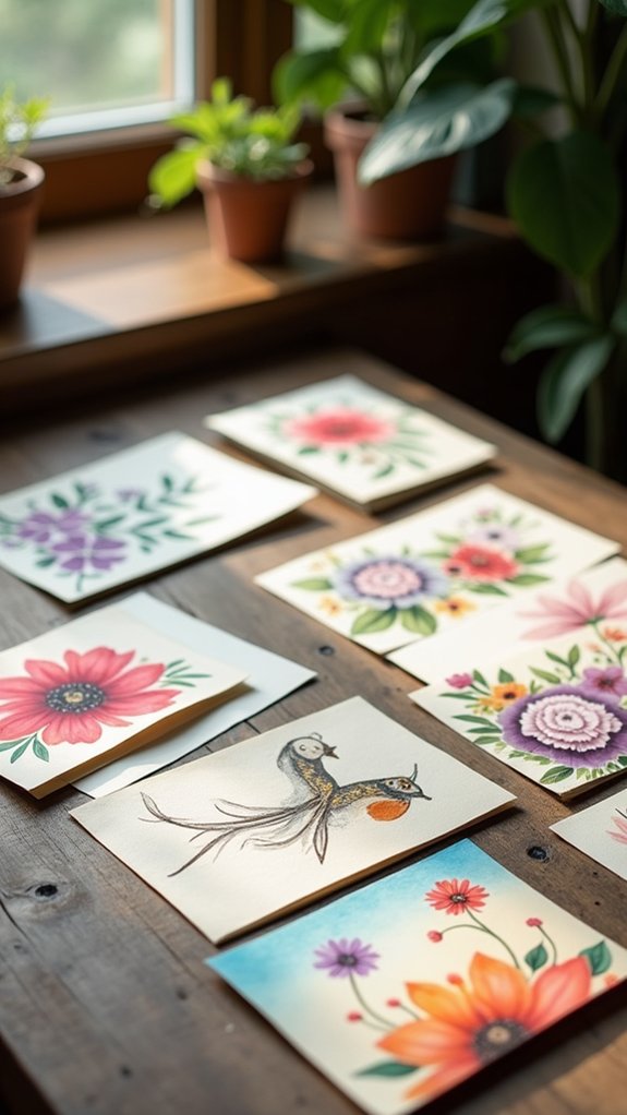 artistic personalized greeting cards
