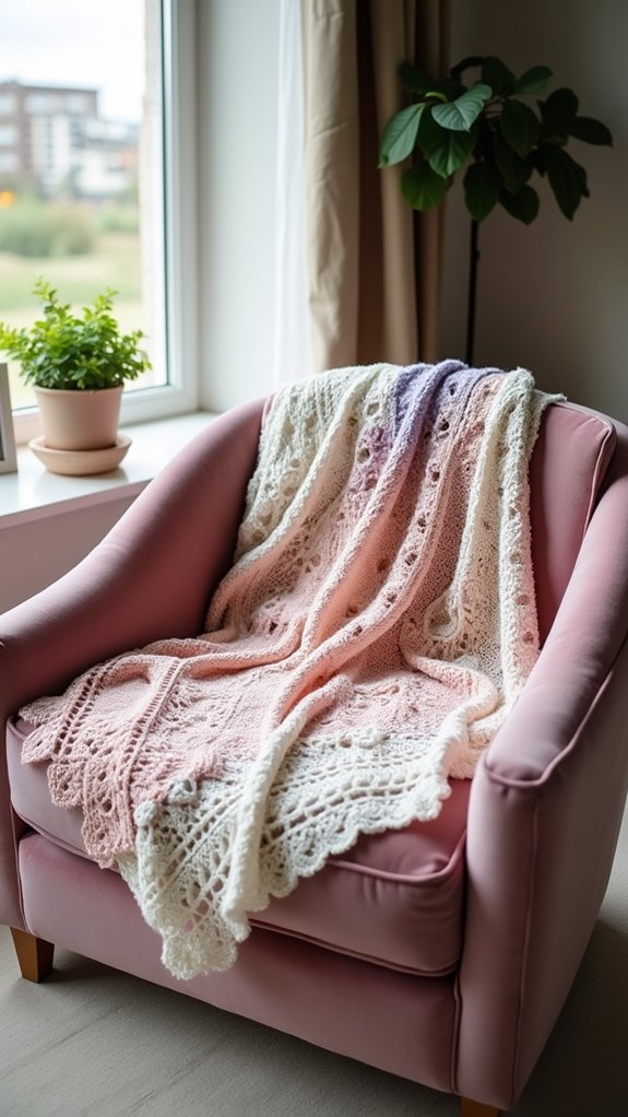 beginner triangle shawl pattern