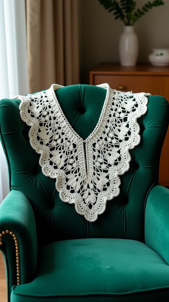 charming crochet collar design
