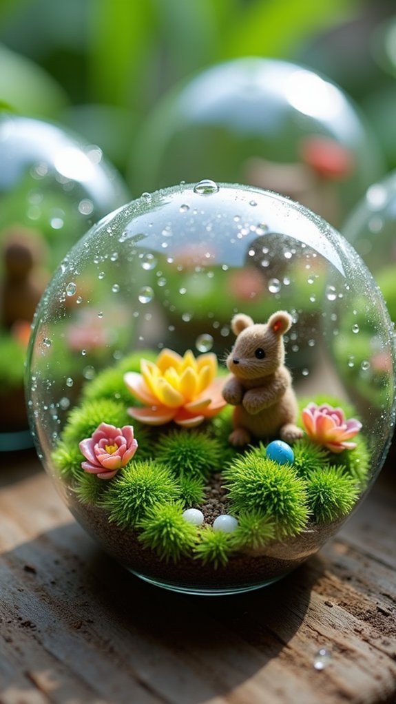 charming tiny plant ecosystems