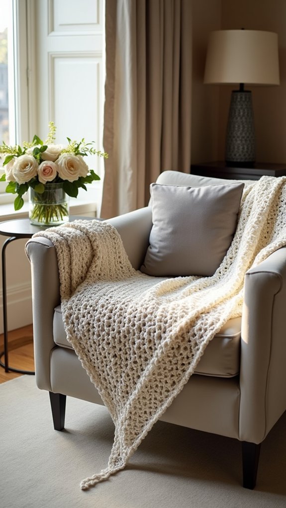chic geometric knitted accessory