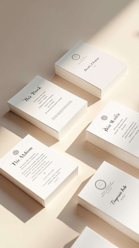clean simple font design