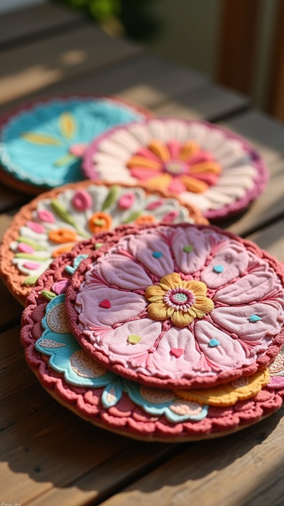 colorful and absorbent drink protectors
