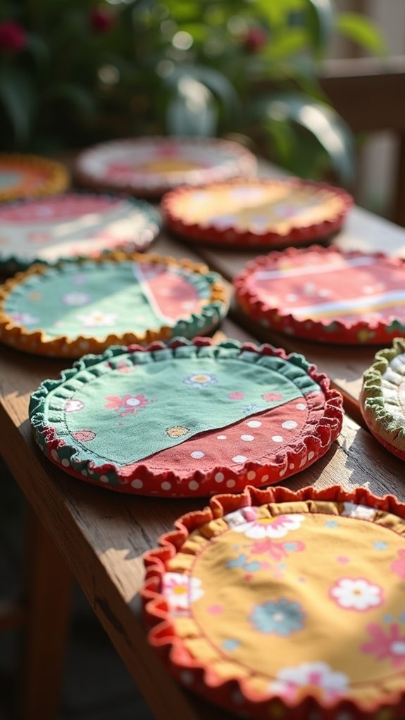 colorful and playful coasters