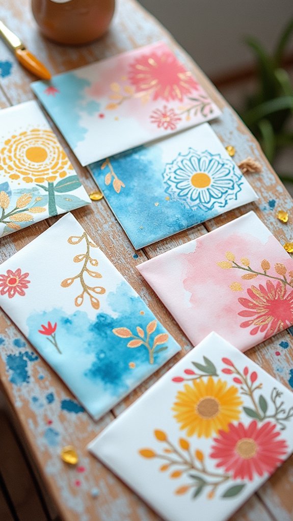 colorful artistic watercolor designs