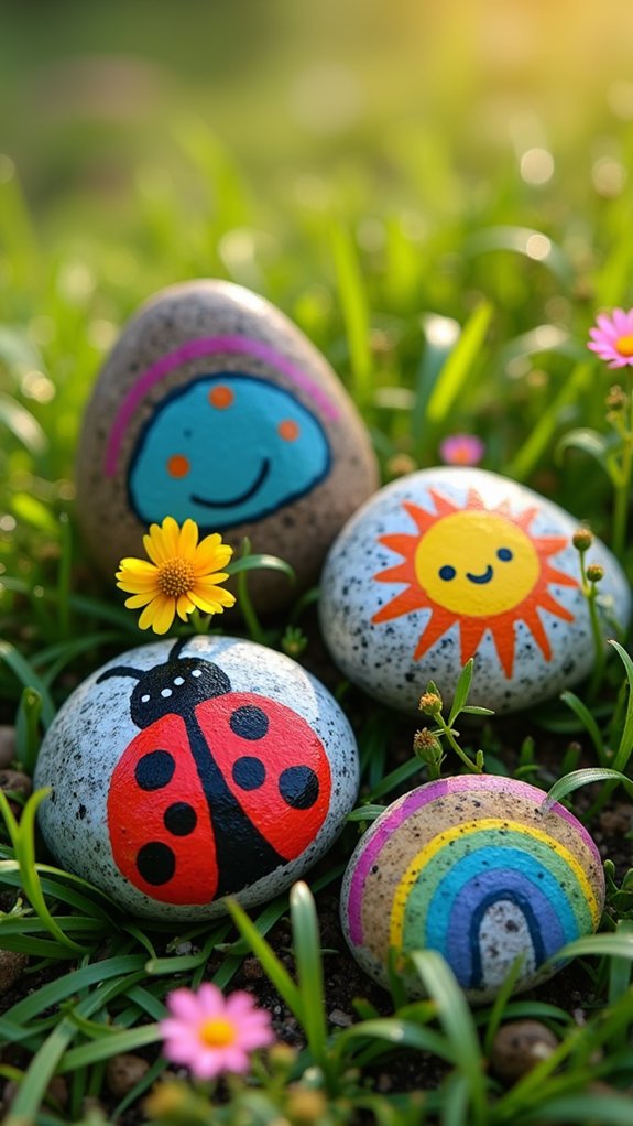 colorful decorative stone art